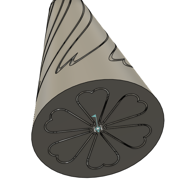 Heart Spiral Fidget Cone