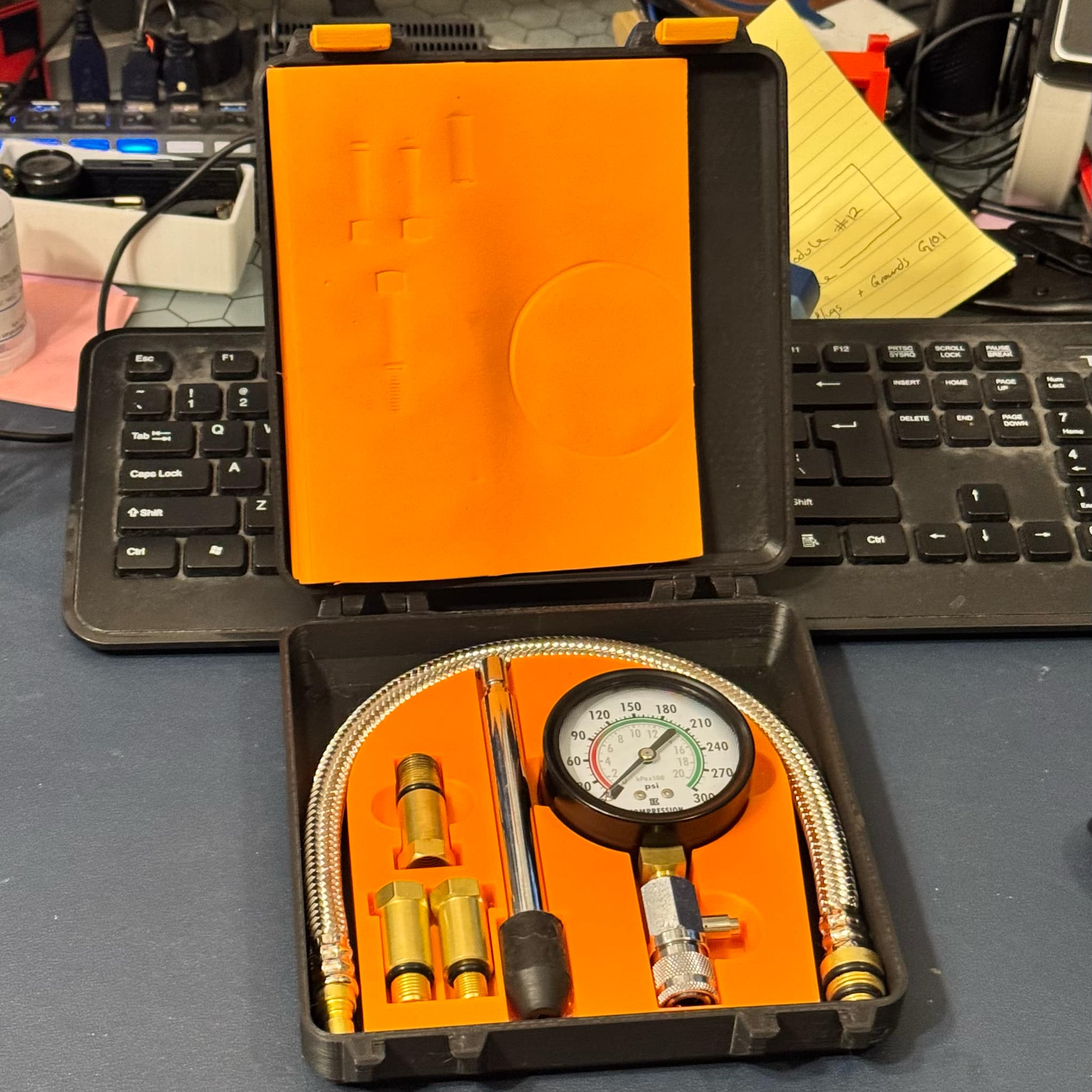Cylinder Compression Tester Kit Organizer V1 — miniatura 2