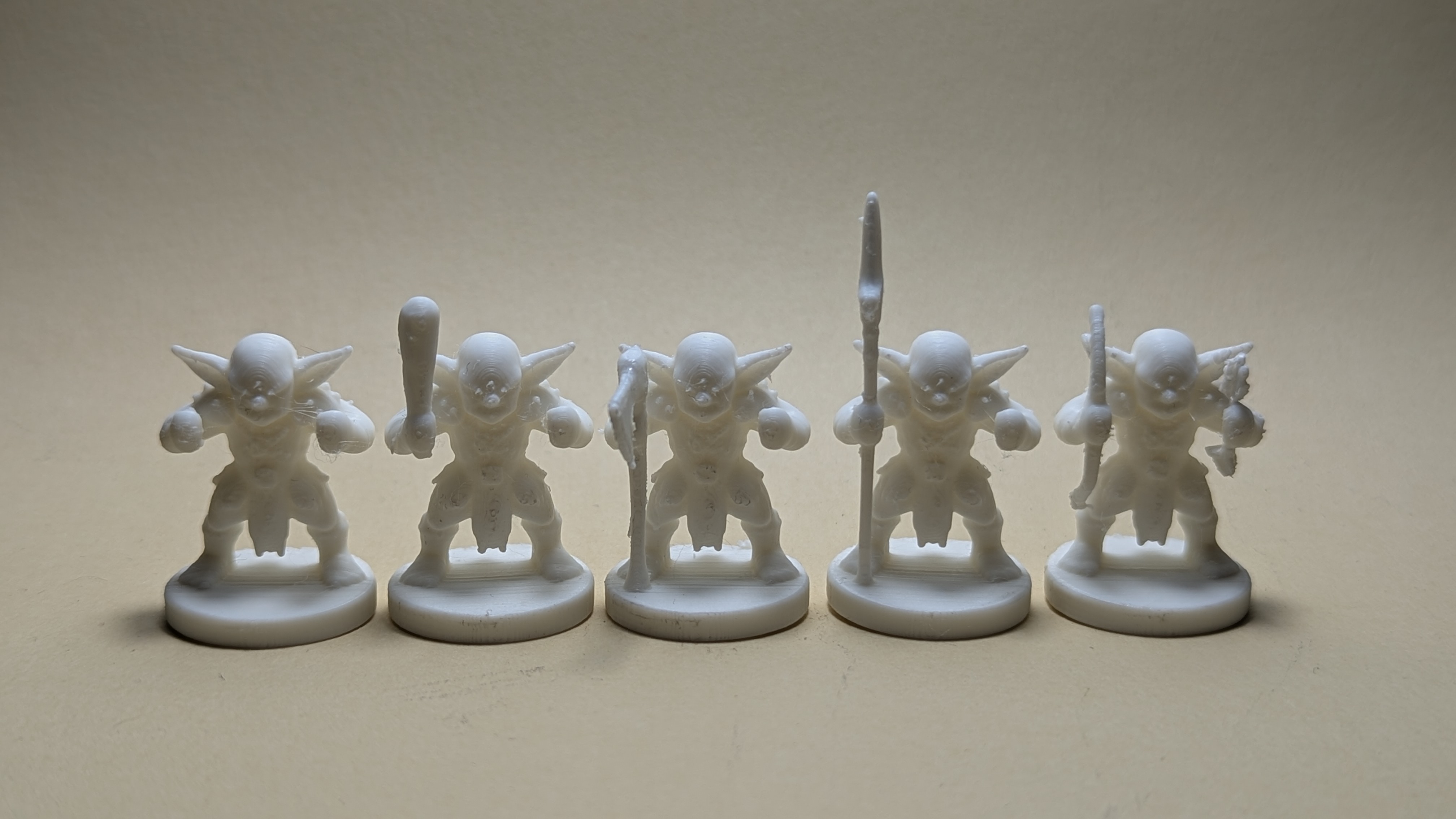 Chibi / Retro Goblin Fighter 20mm (DND/TTRPG)