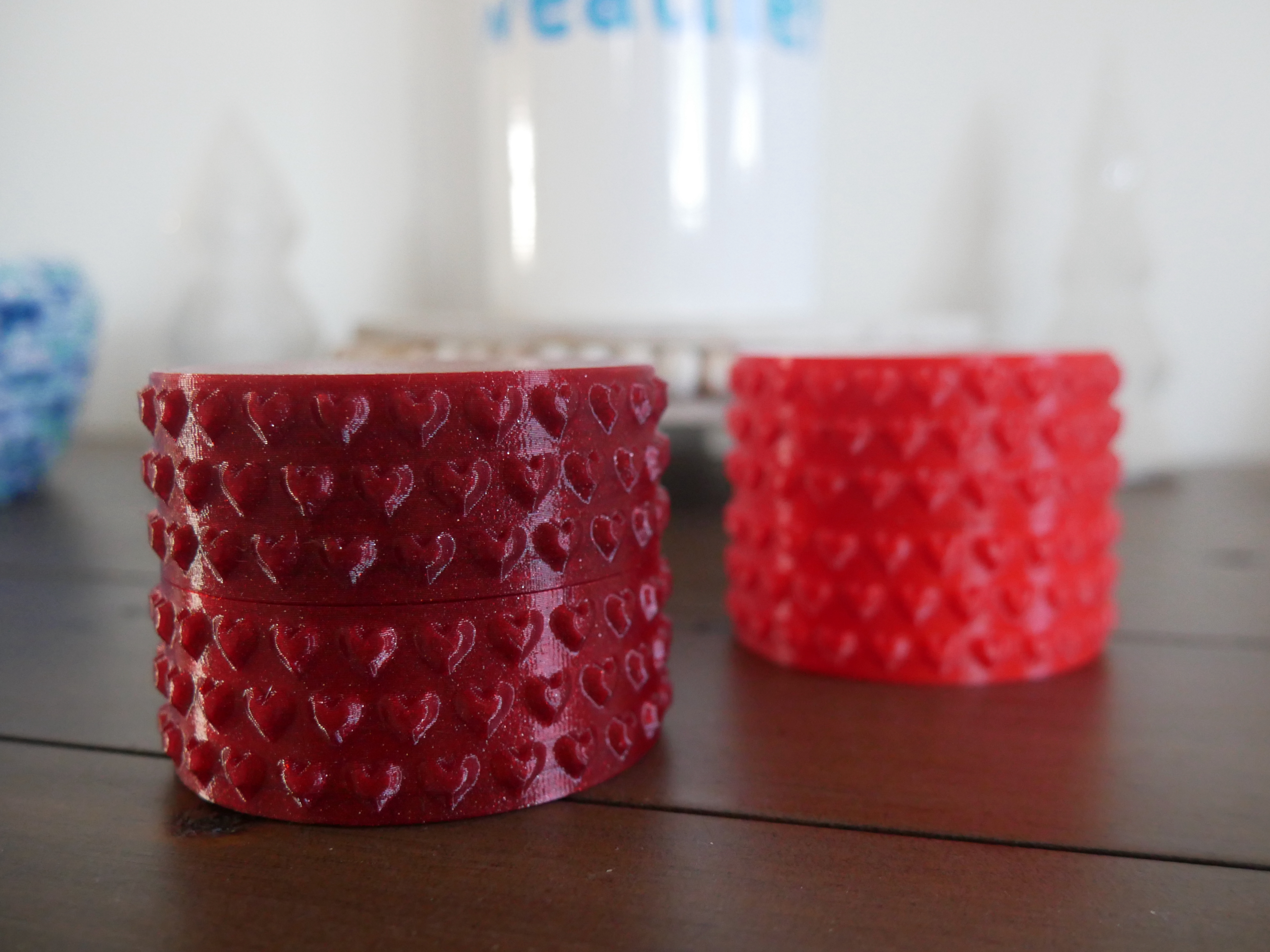 Heart Knurled Jar