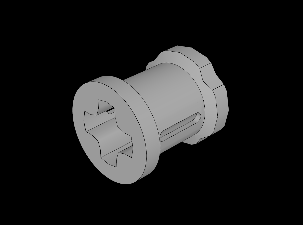 Lego Compatible (6590.dat) Technic Bush with Two Flanges