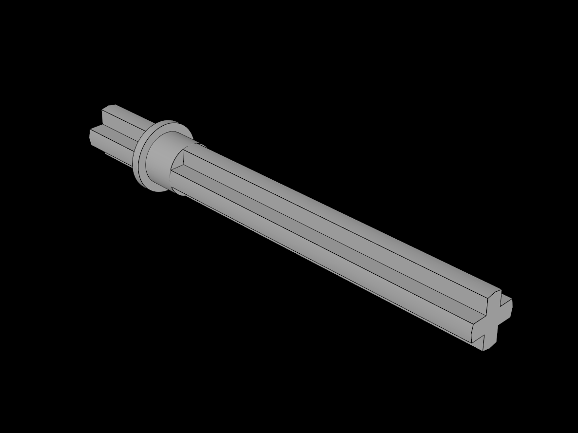 Lego Compatible (32209.dat) Technic Axle  5.5 with Stop