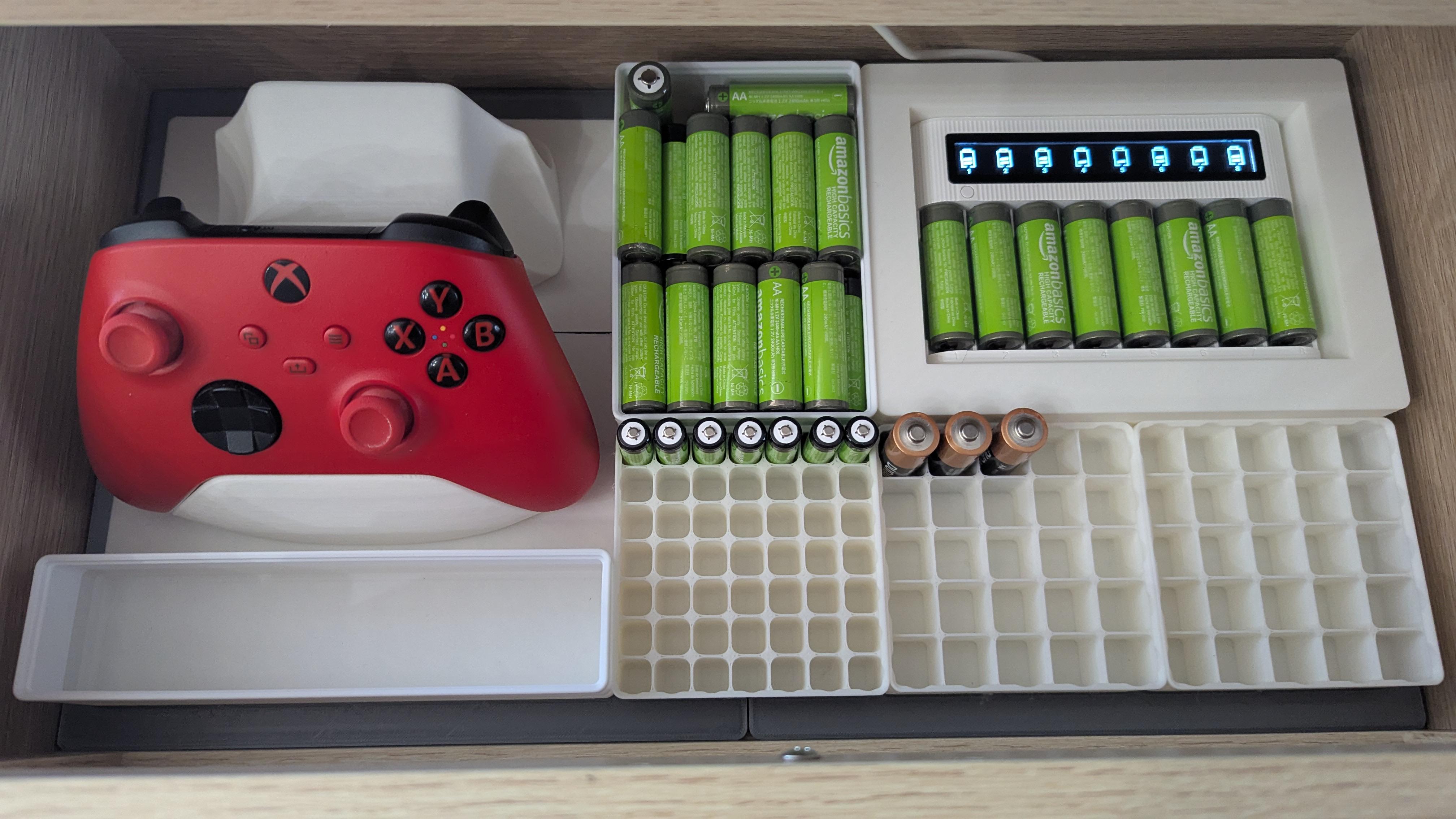 EBL 8 Bay Battery Charger Gridfinity Bin