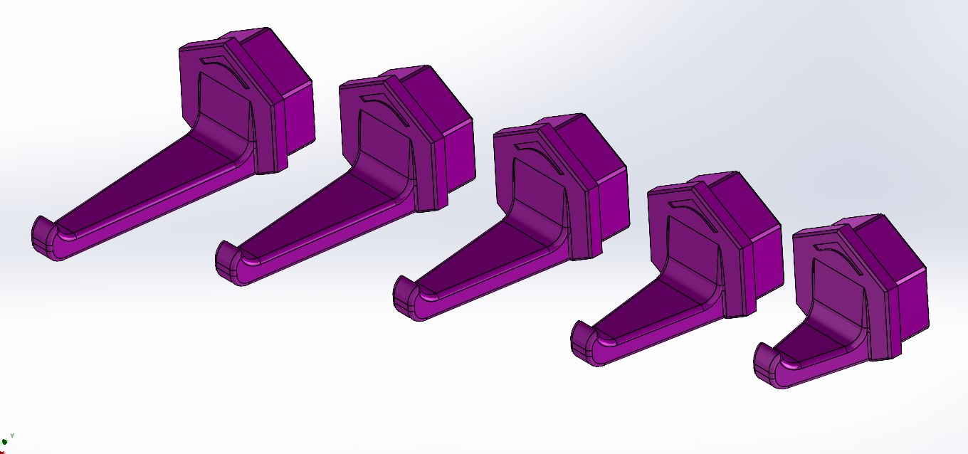 HSW Rotated Insert Hooks, Preferred print orientation, STEP files for remixing — miniatura 2