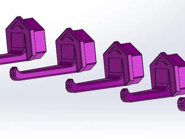 HSW Rotated Insert Hooks, Preferred print orientation, STEP files for remixing