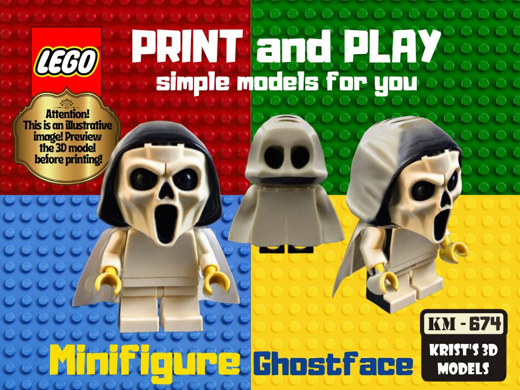LEGO Ghostface minifig
