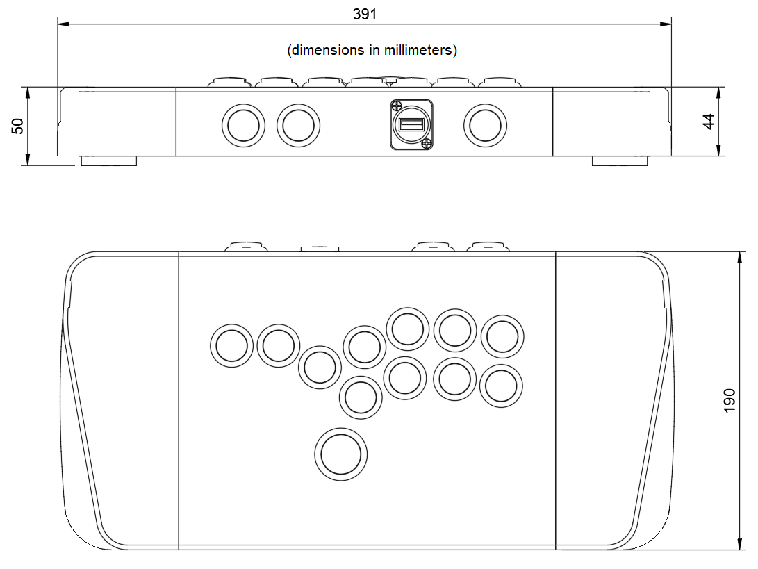 Miniatura 6 do modelo 3D Hitbox - Arcade Stick