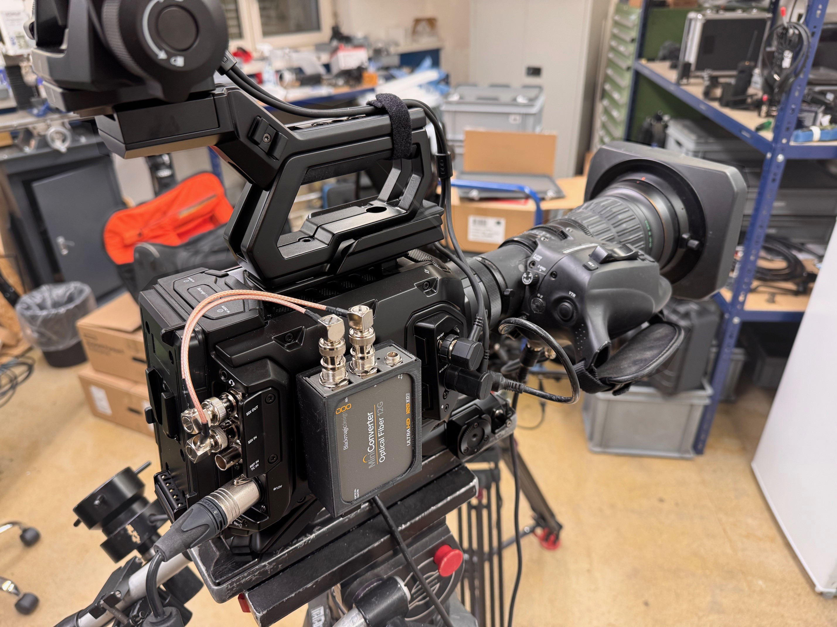 Blackmagic URSA fiber converter mount