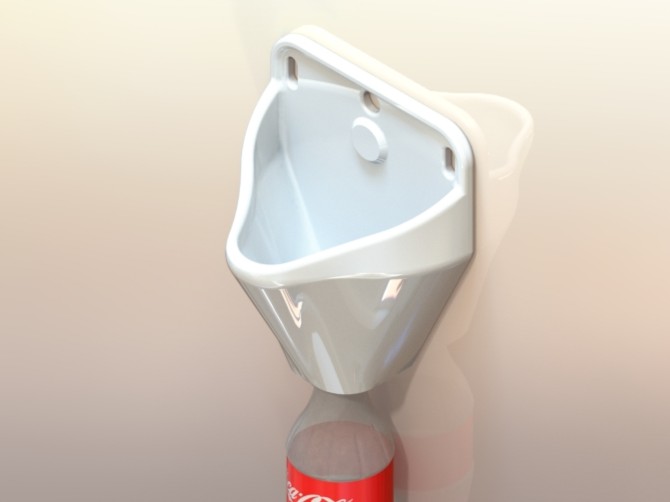 Portable Urinal – DJ PeeMix – Stay in the mix, even when nature calls! 3D model thumbnail
