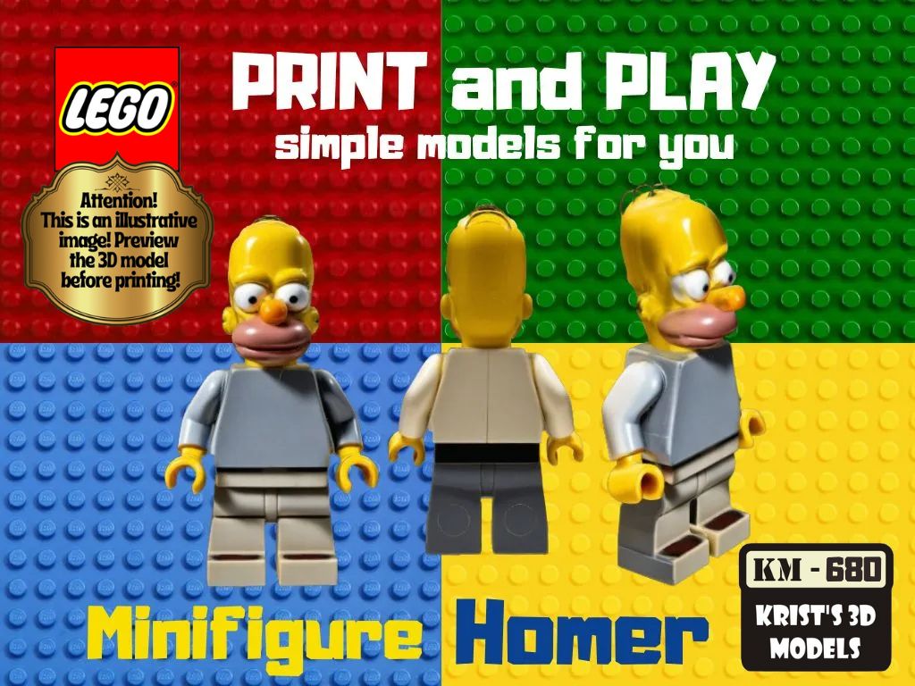 LEGO Homer Simpson minifig