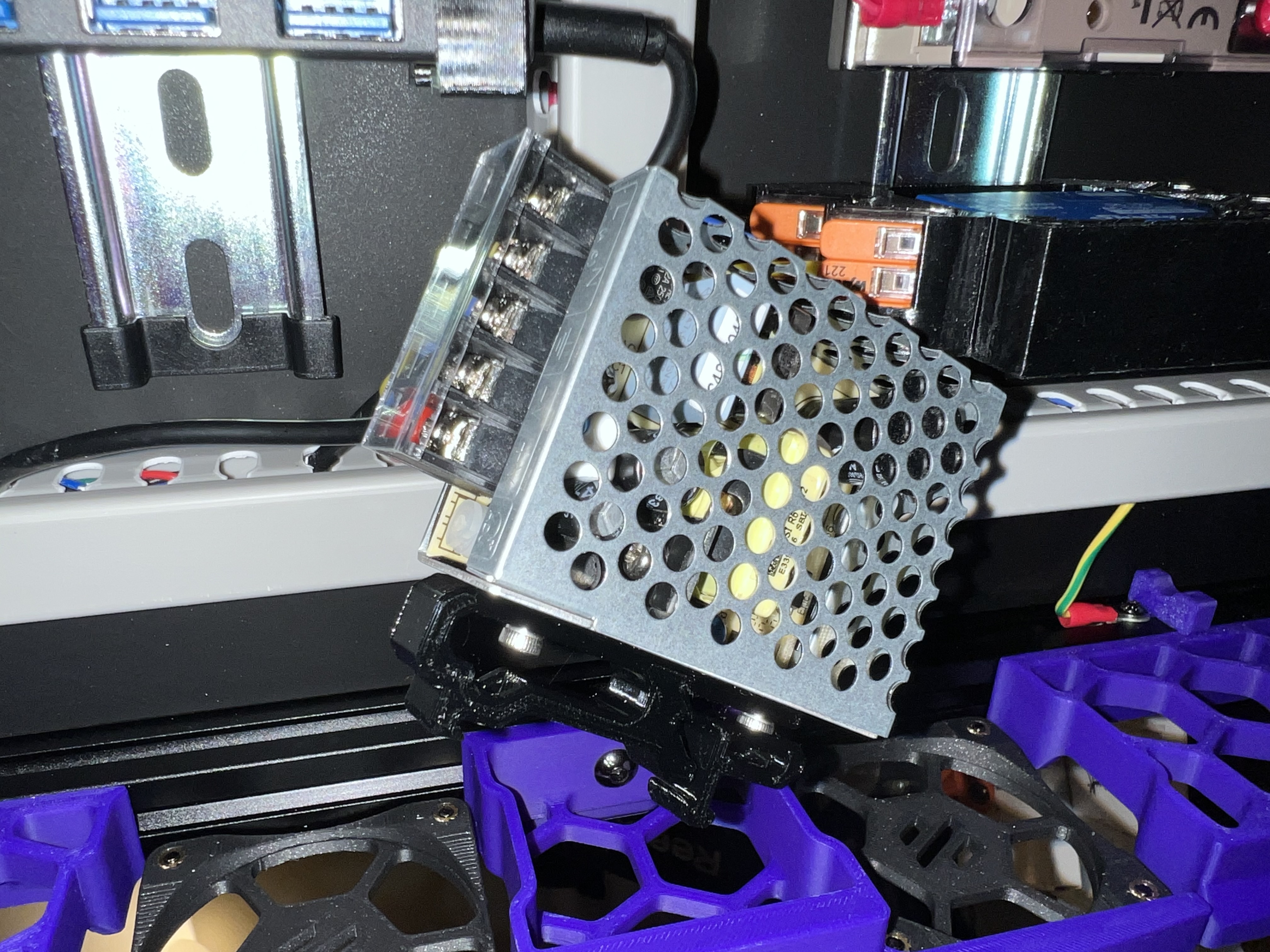 Meanwell RS-15 DIN mount
