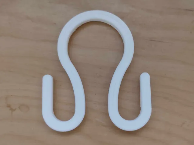 Double Hook for Shower Curtain and Liner