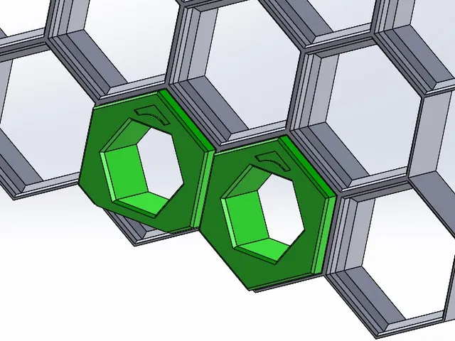 HSW Rotated Insert with 13.5mm Hex Hole, 2 print positions, STEP files for remixing