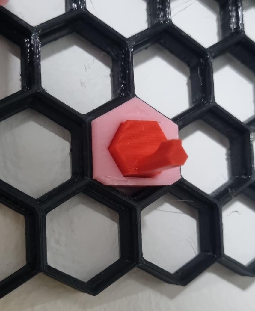 HSW Rotated Insert with 13.5mm Hex Hole, 2 print positions, STEP files for remixing — thumbnail 2