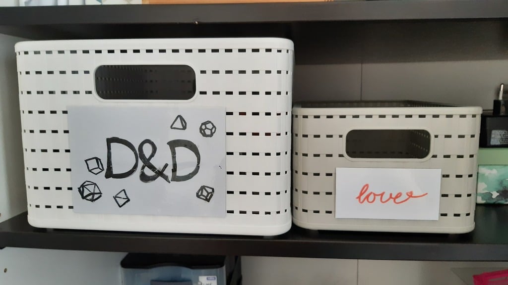 Basket Container Labels