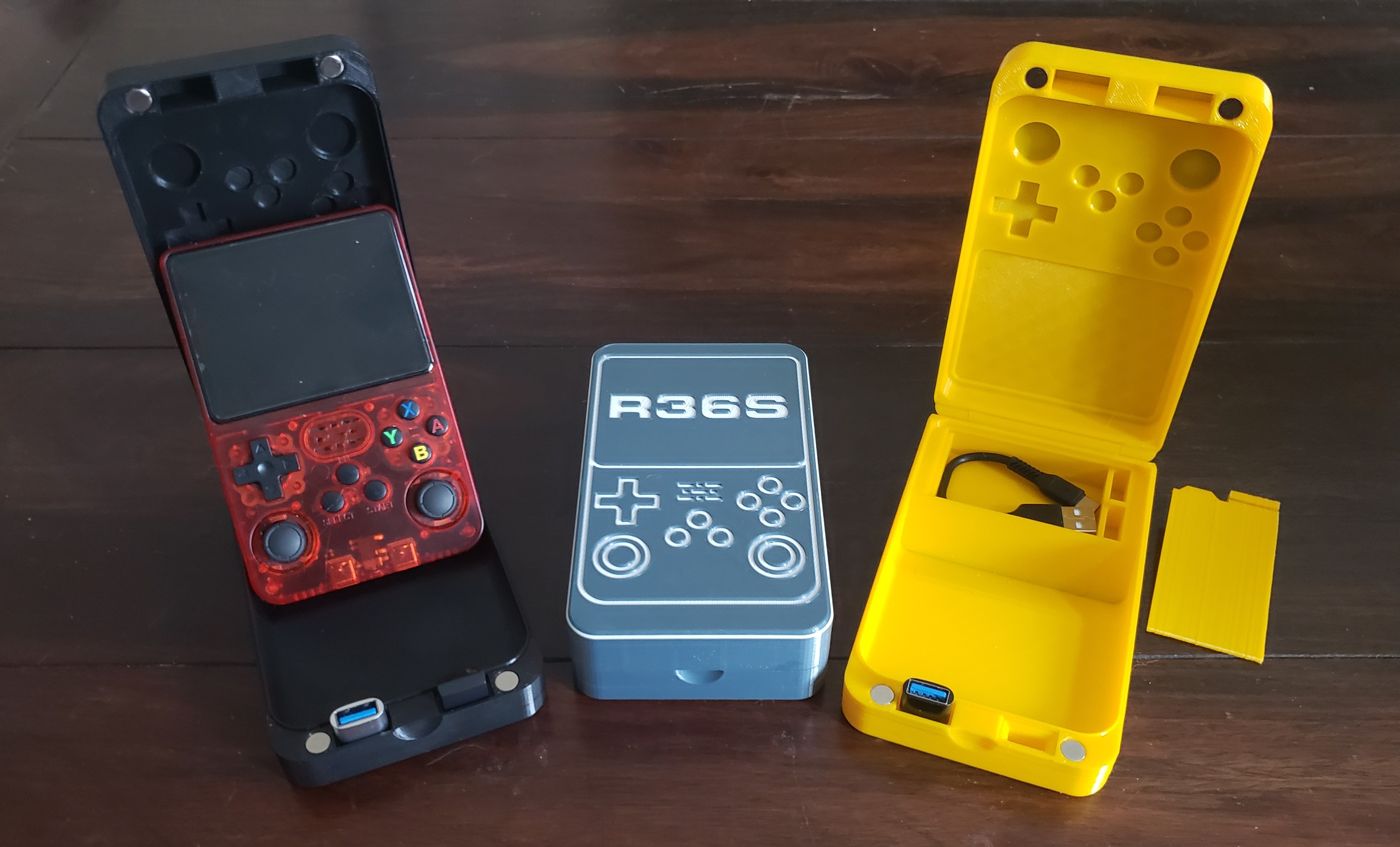 R36S Case with Compartment and Multicolor Option