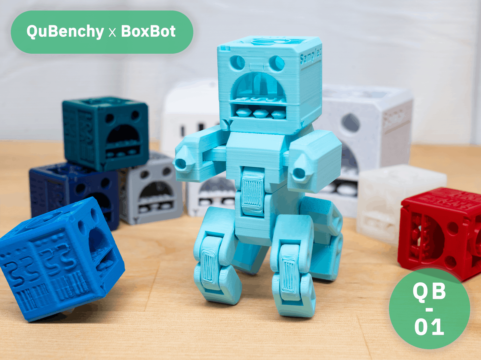 QuBenchy x BoxBot: QB-01 Print-In-Place Robot by Jose González