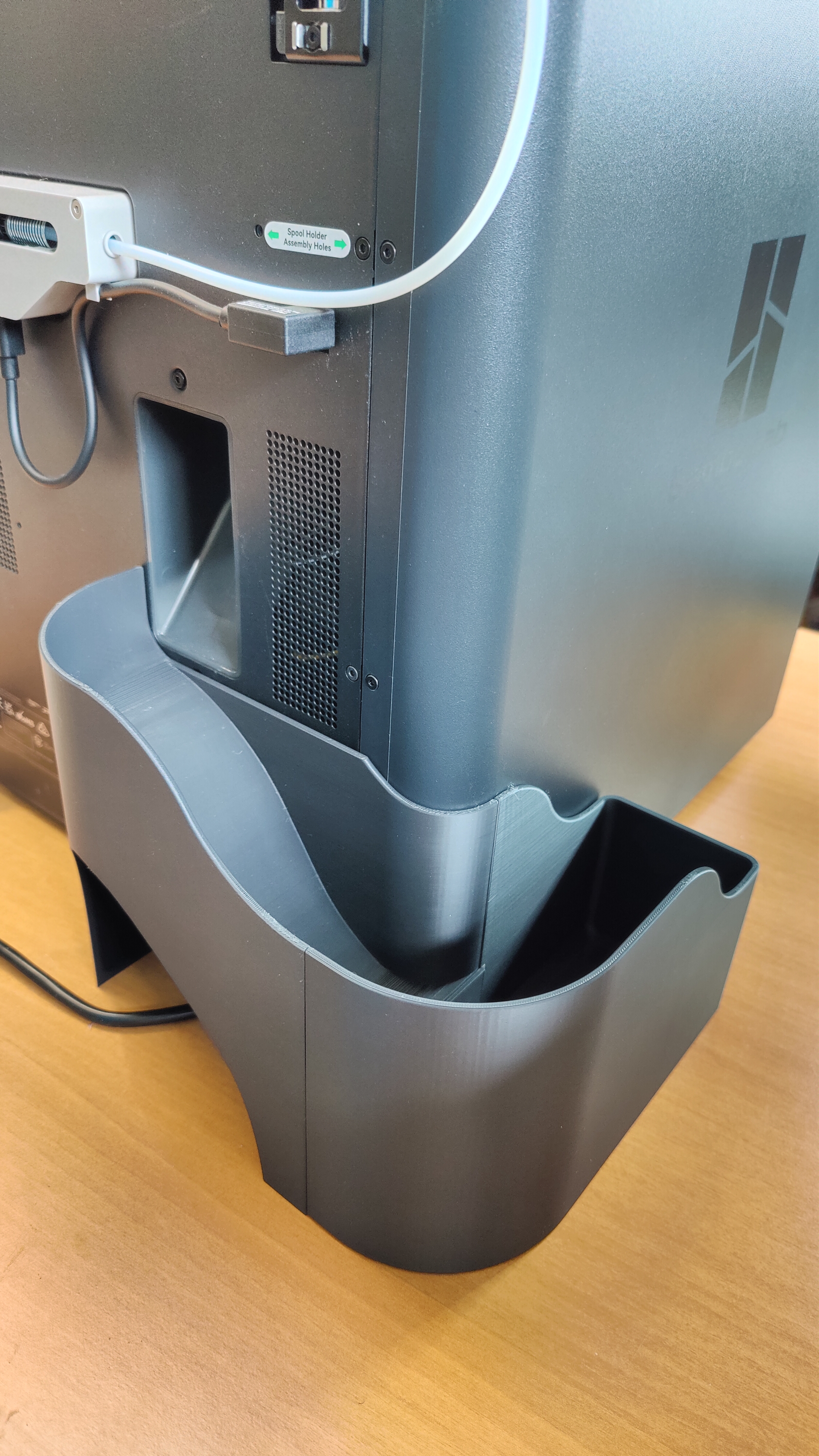 Bambu Lab X1C / P1P / P1S - Filament poop collector with removable bin