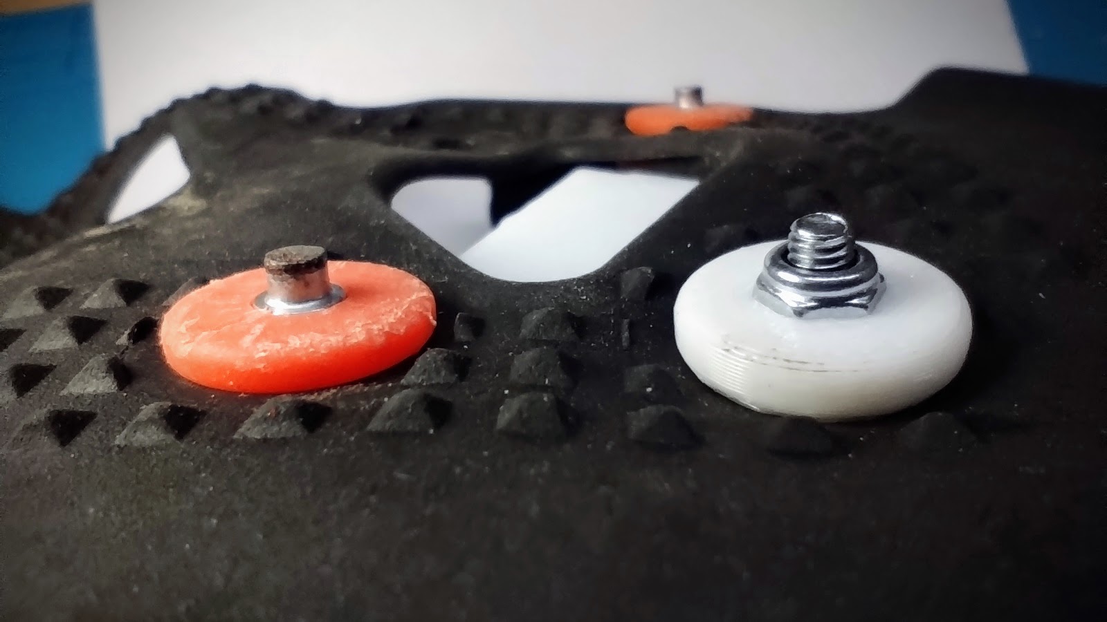 Replacement spikes for ice overshoes