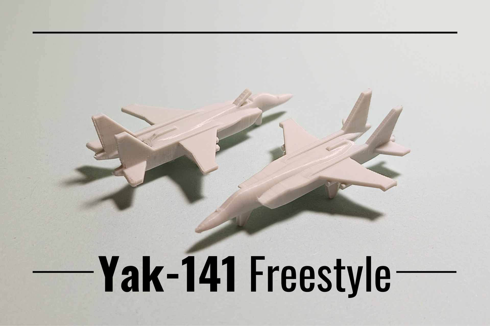 Yak-141 Freestyle print-in-place micro jet fighter