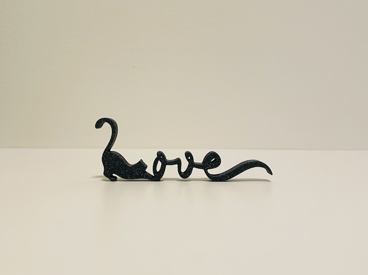 Cat Love sign V7