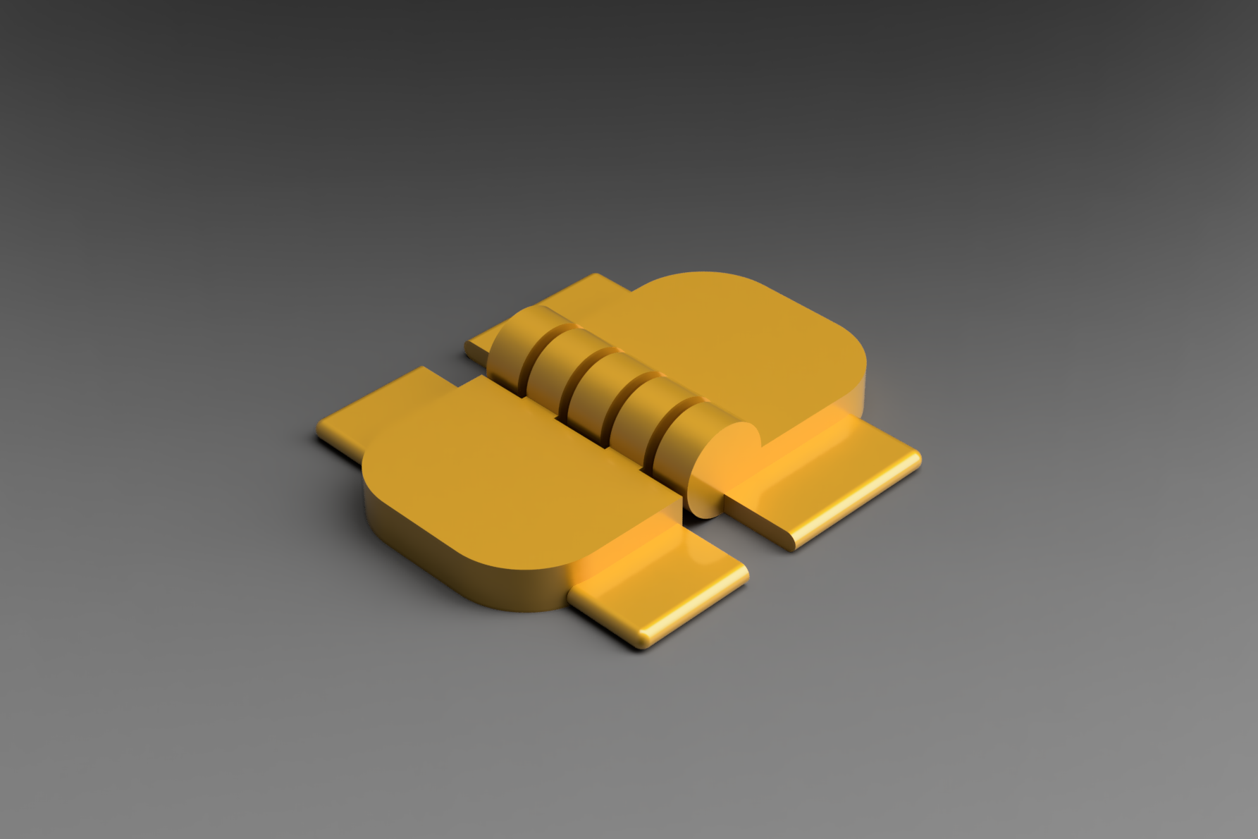 Insertable hinge 3D model thumbnail