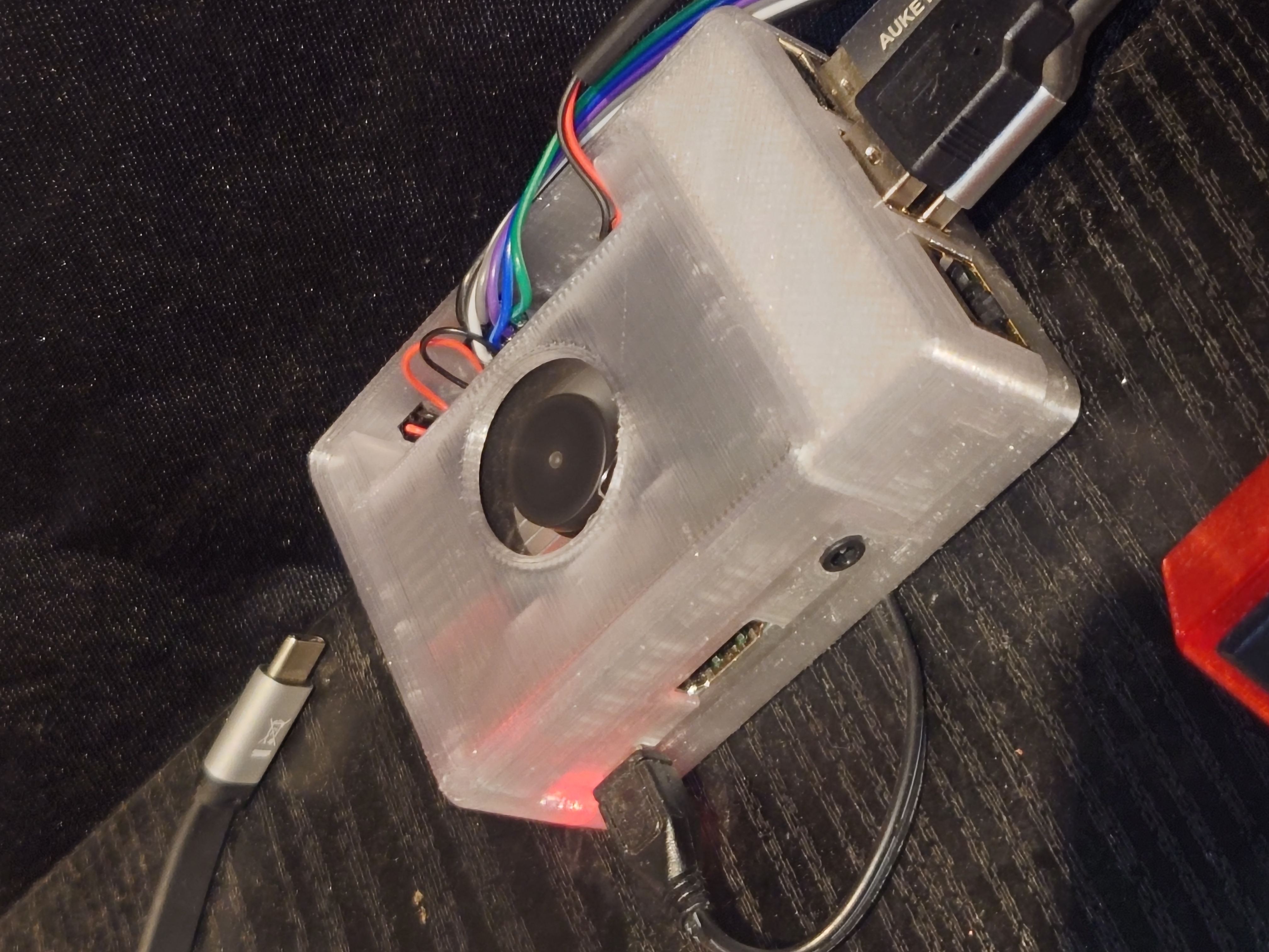 3007 (30 x 30 x 7mm) Fan Module + Terminal Slot for Modular Snap Together Raspberry Pi Case