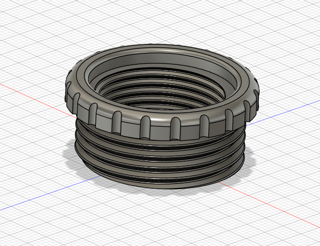 Garden Hose 1" to 3/4" Adapter