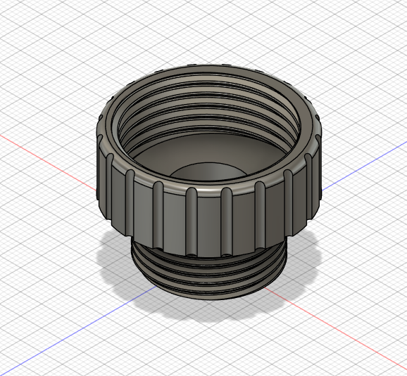 Gardenhose 3/4" to 1" adapter