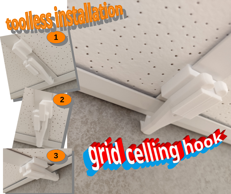 grid ceeling hook