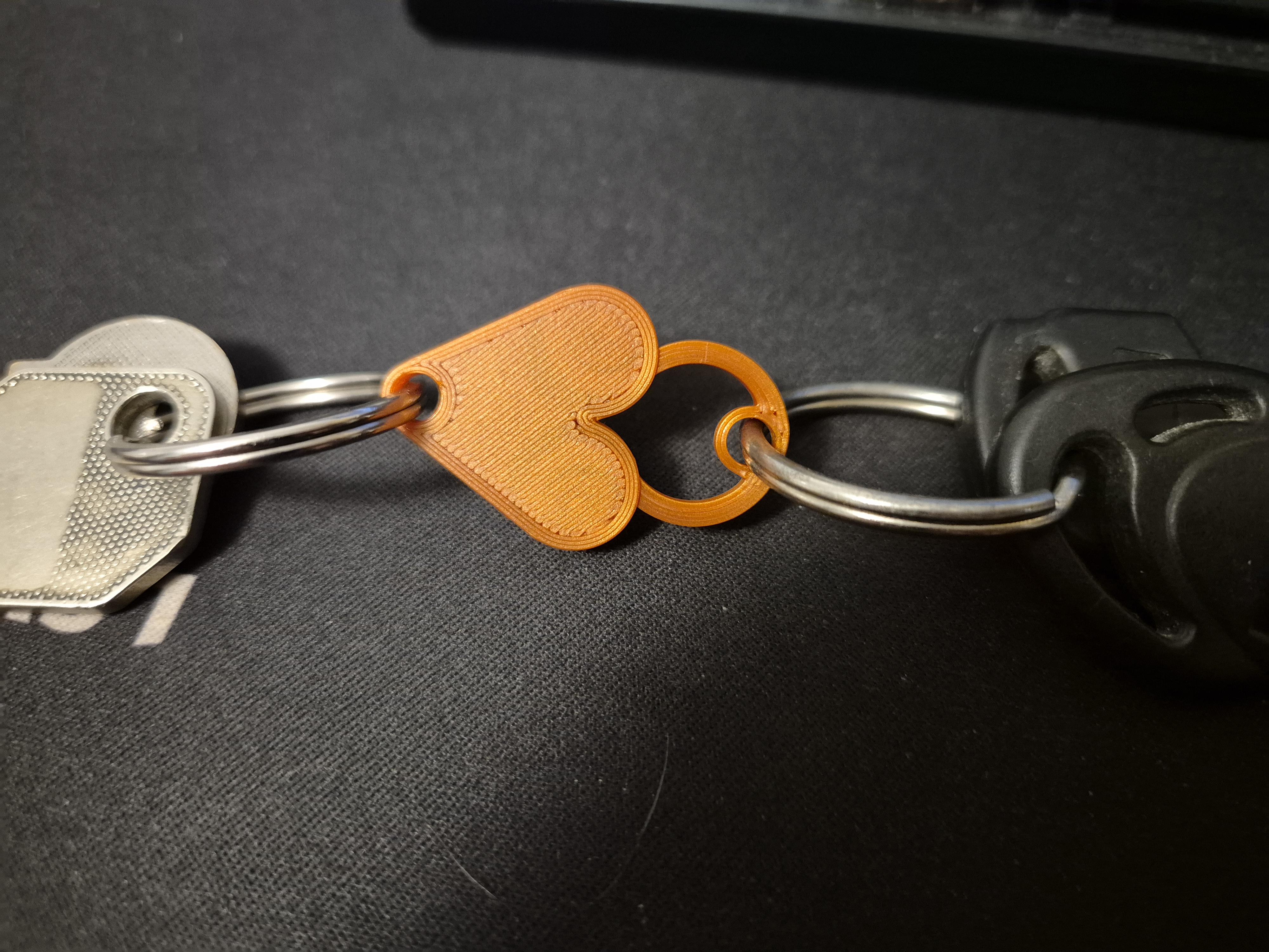 Key Ring Heart Lock