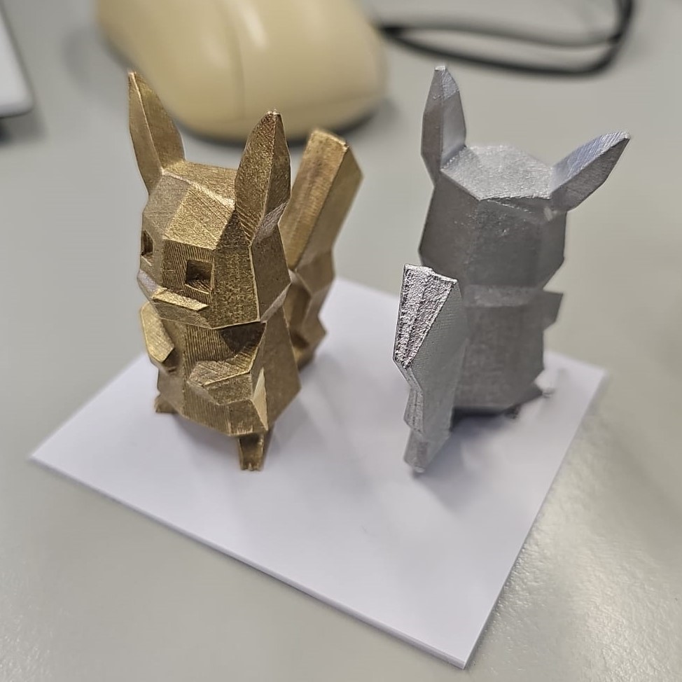 Low Poly Pikachu for Metal Casting in Sand 3D model thumbnail
