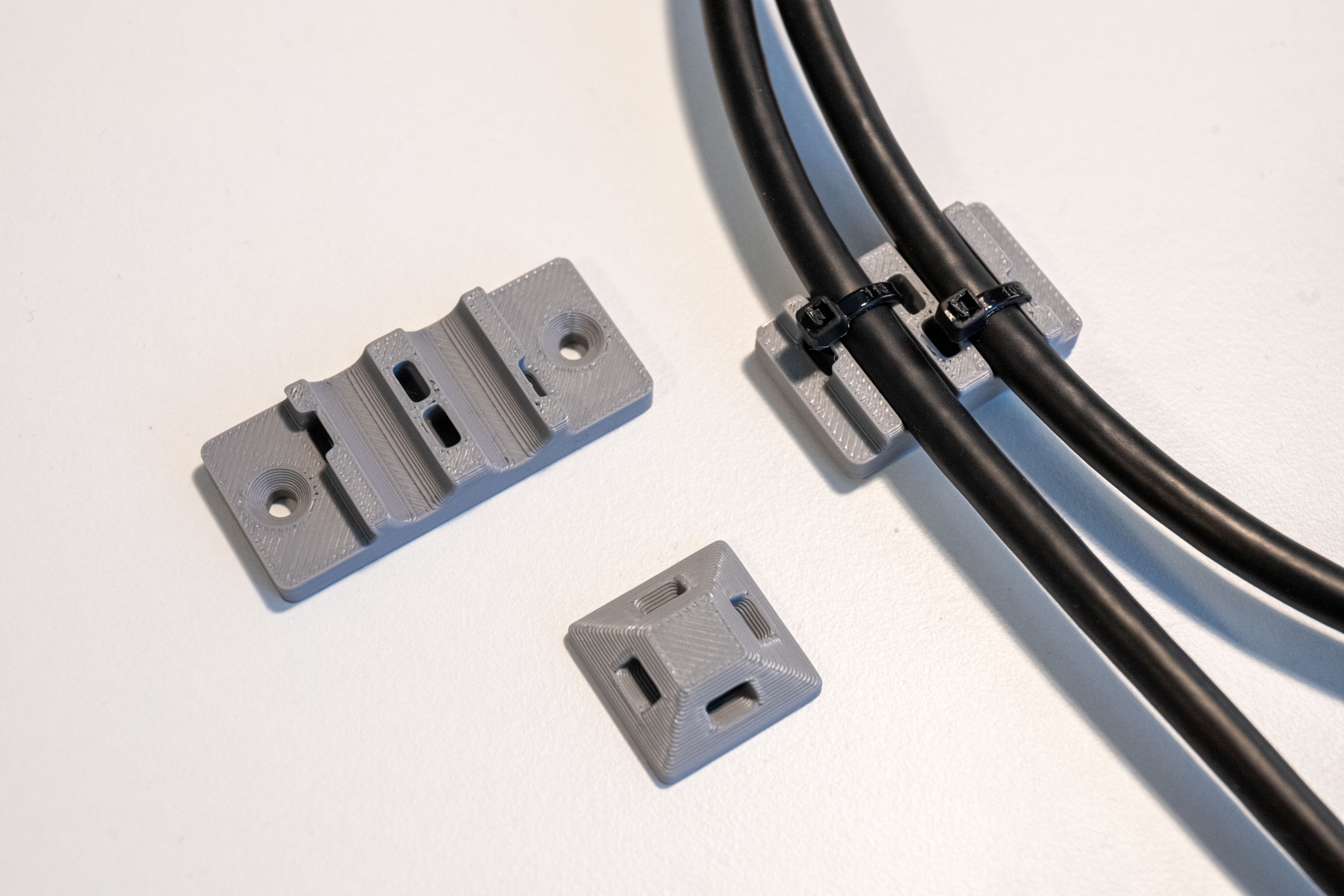 Desk cable managment - Zip Tie holders