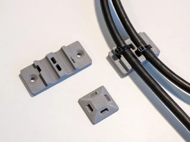 Desk cable managment - Zip Tie holders