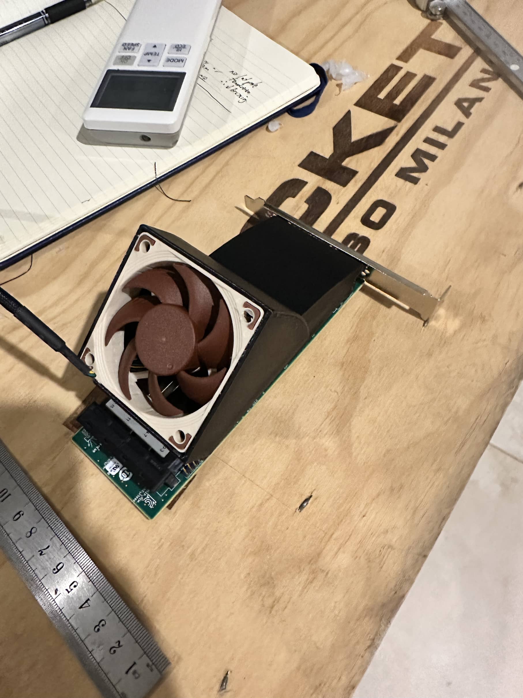 LSI 9305-16i Fan Shroud for 60mm fan.