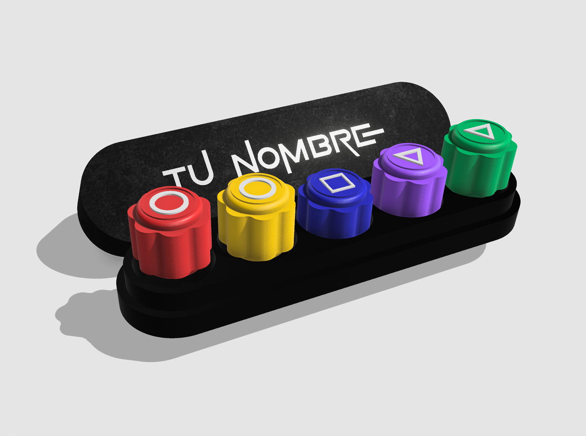 Gonggi game  pieces with weight and blank case