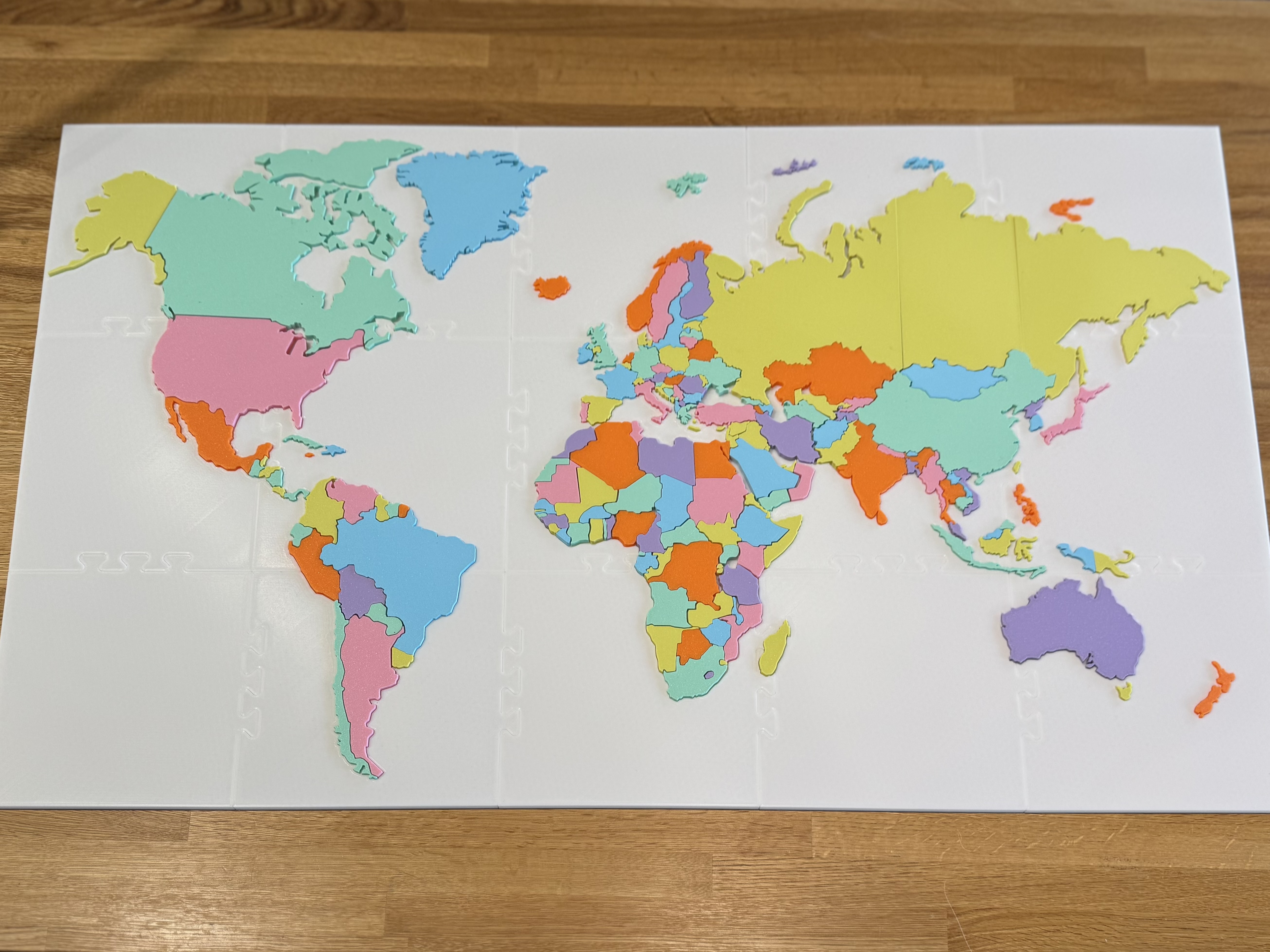 The World Map Puzzle Remix