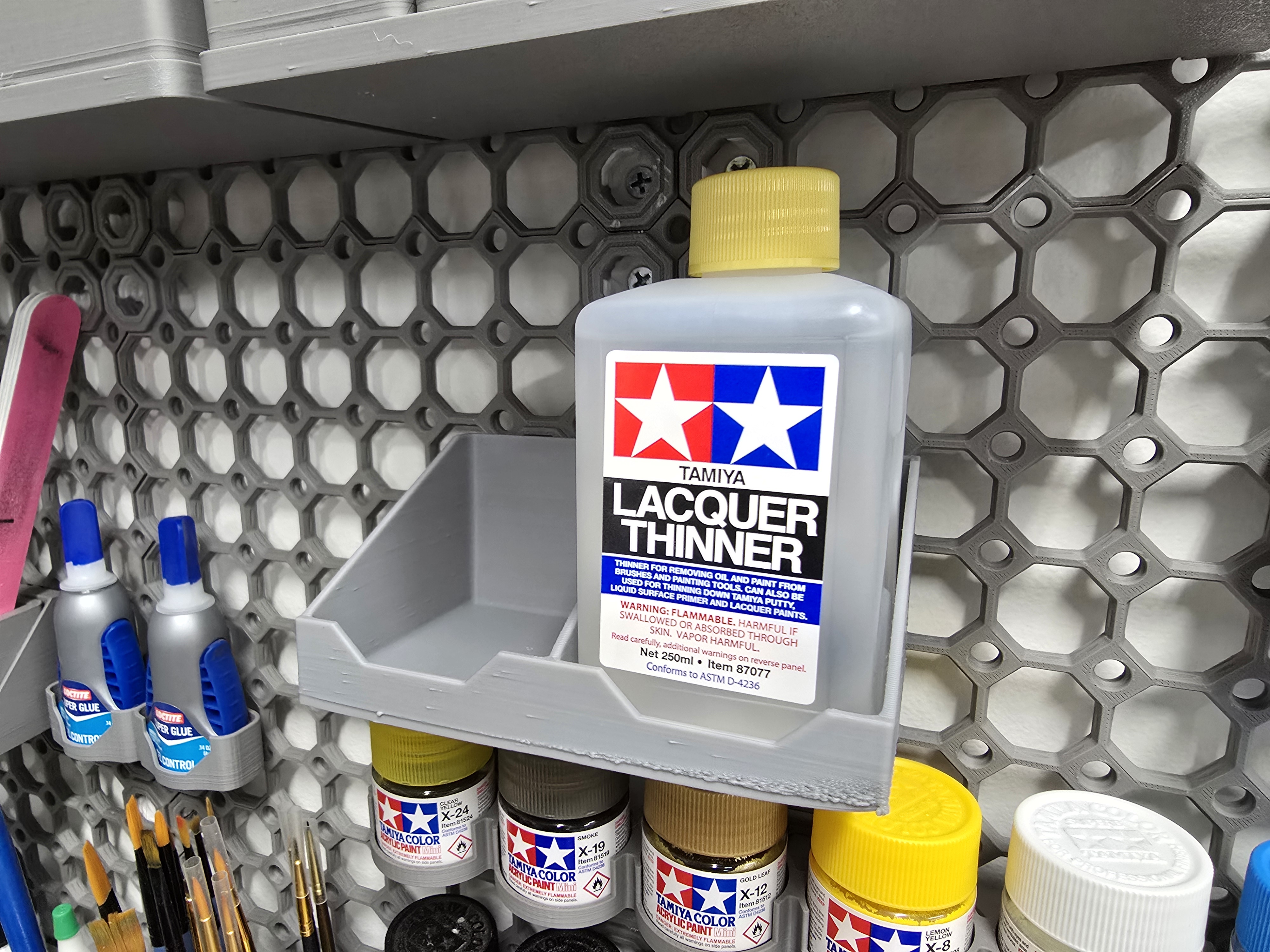 Multiboard 250ml Dual Tamiya Thinner Bottle Holder