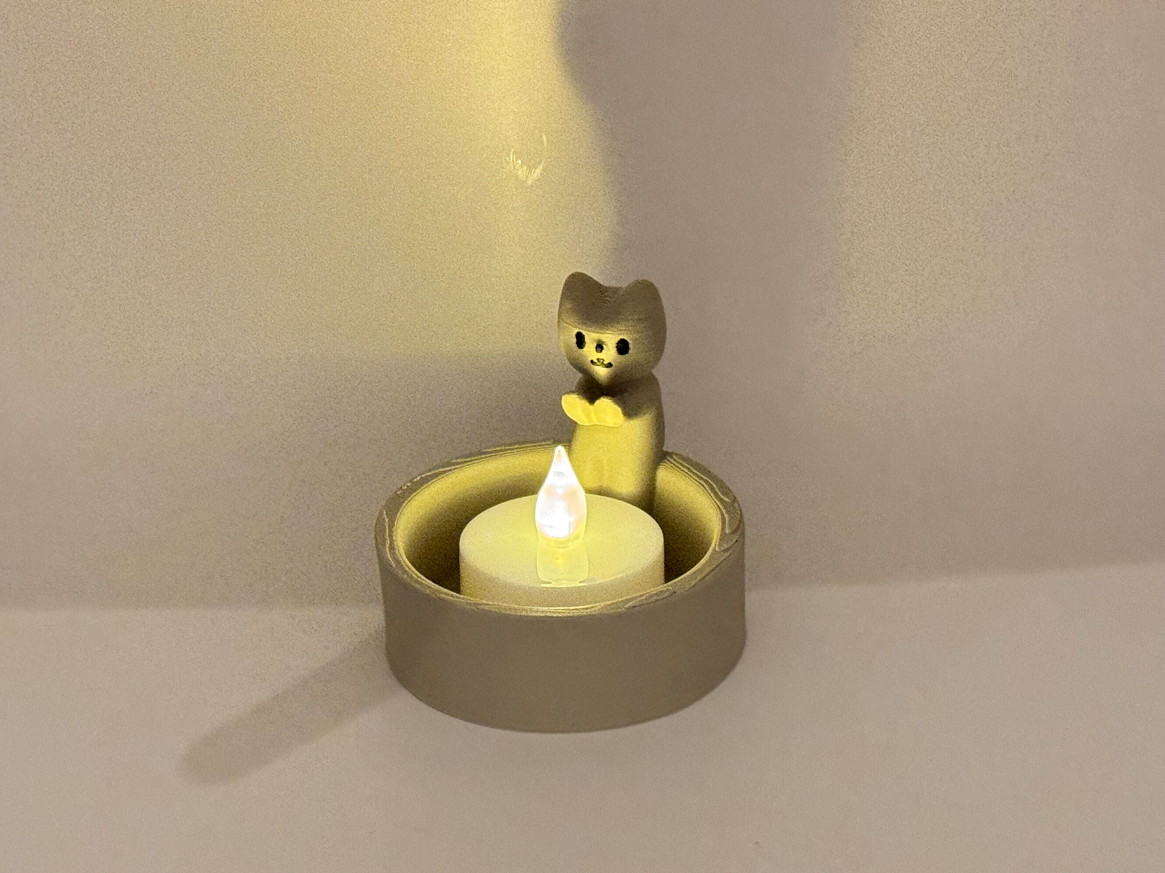 Cat LED Tealight