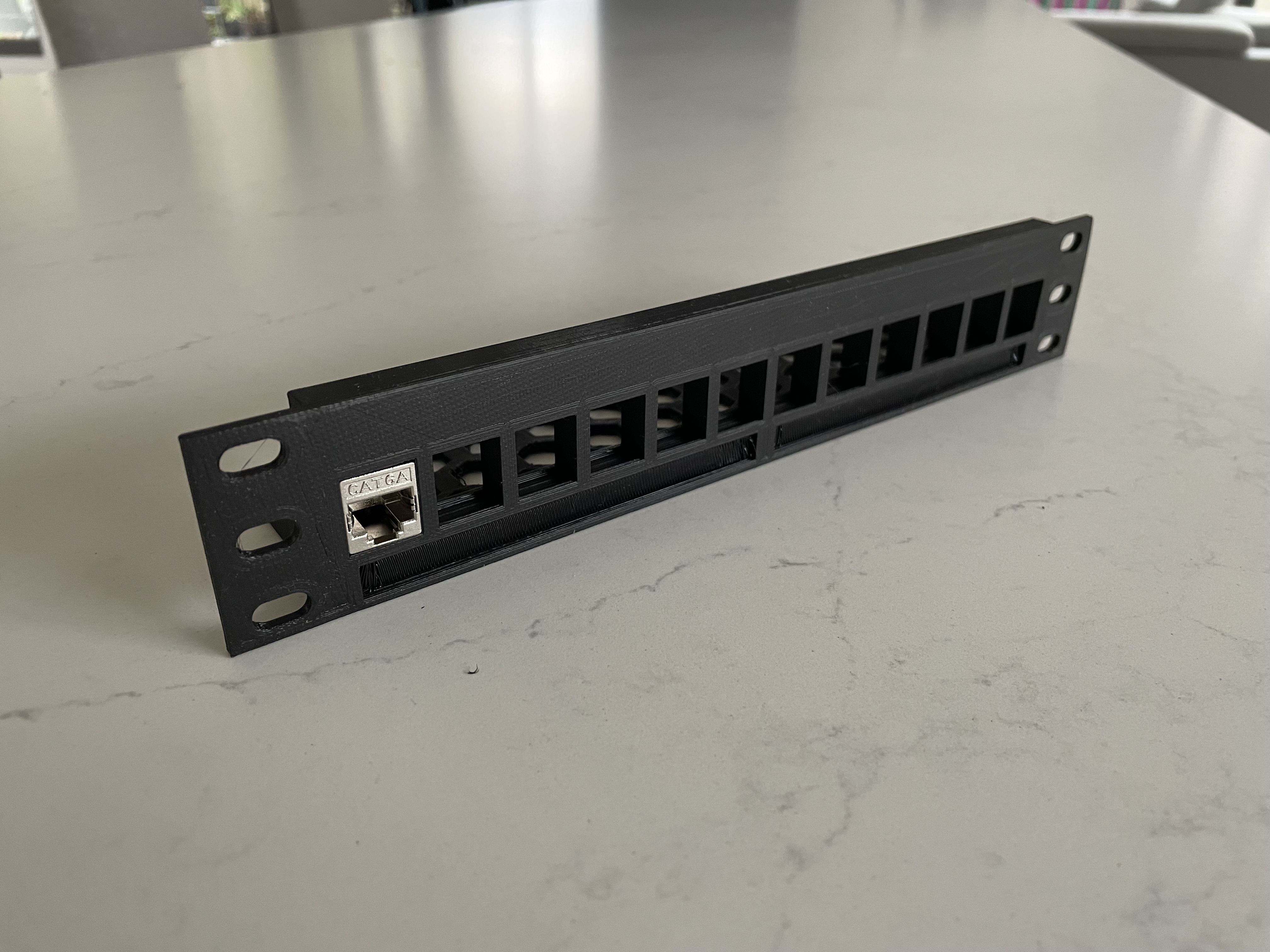 12 Keystone 10" Rack Panel