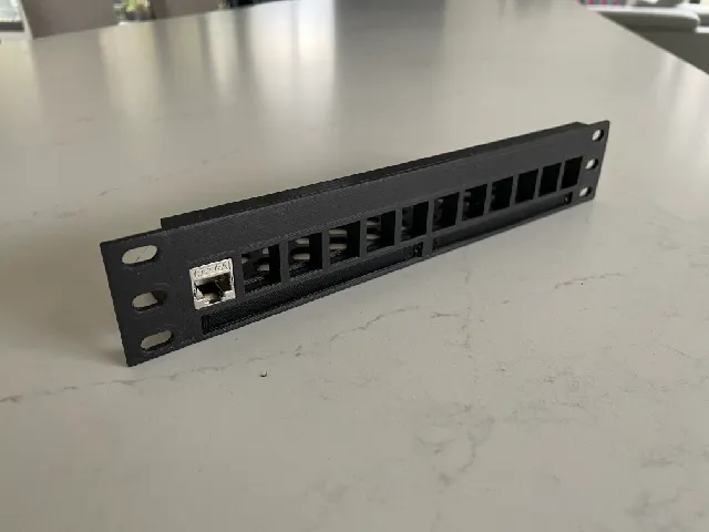 12 Keystone 10" Rack Panel