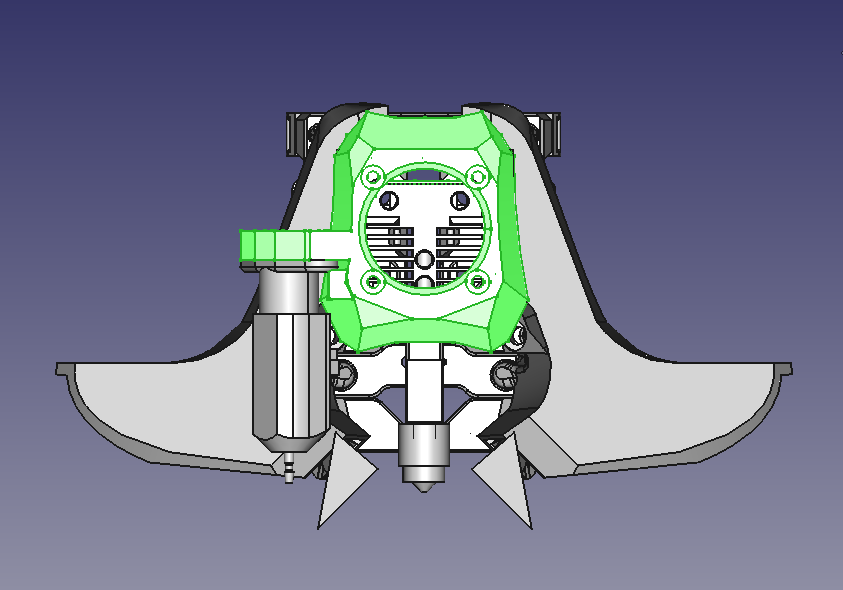 Archetype (Experimental Branch) Fan cover BLTouch mount for Medium Mjolnir ducts.