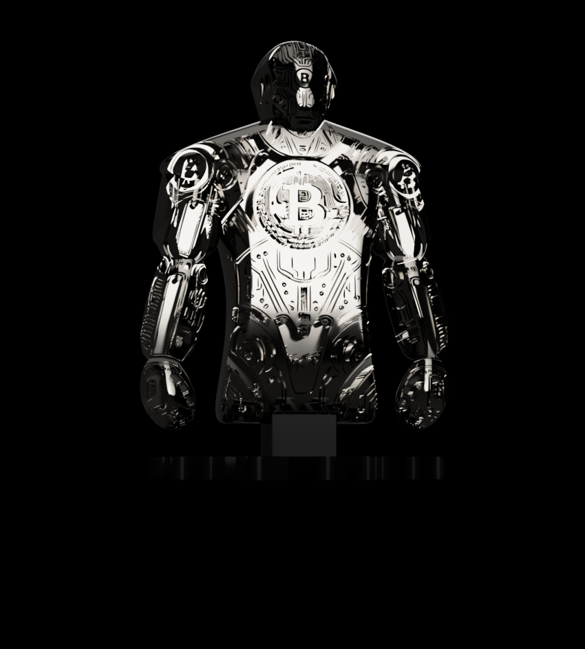 Rocky the bitcoin robot