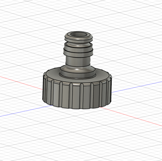 Gardenhose Fitting 3/4" with 1" thread