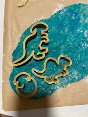 Cute dino cookie cutters