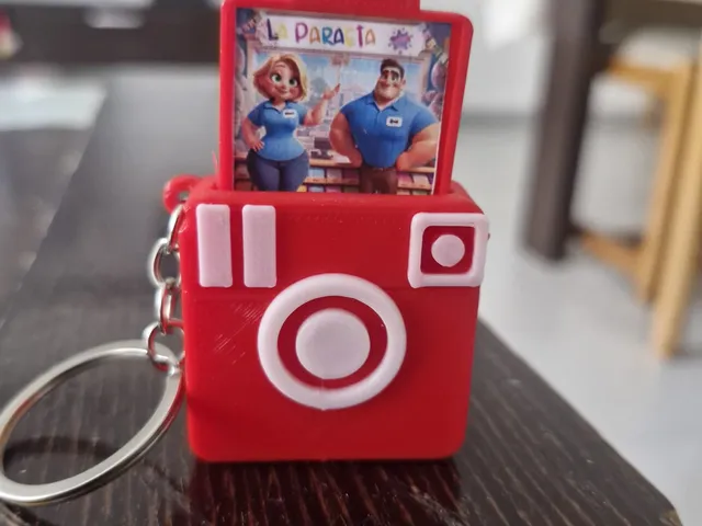 camara de fotos llavero