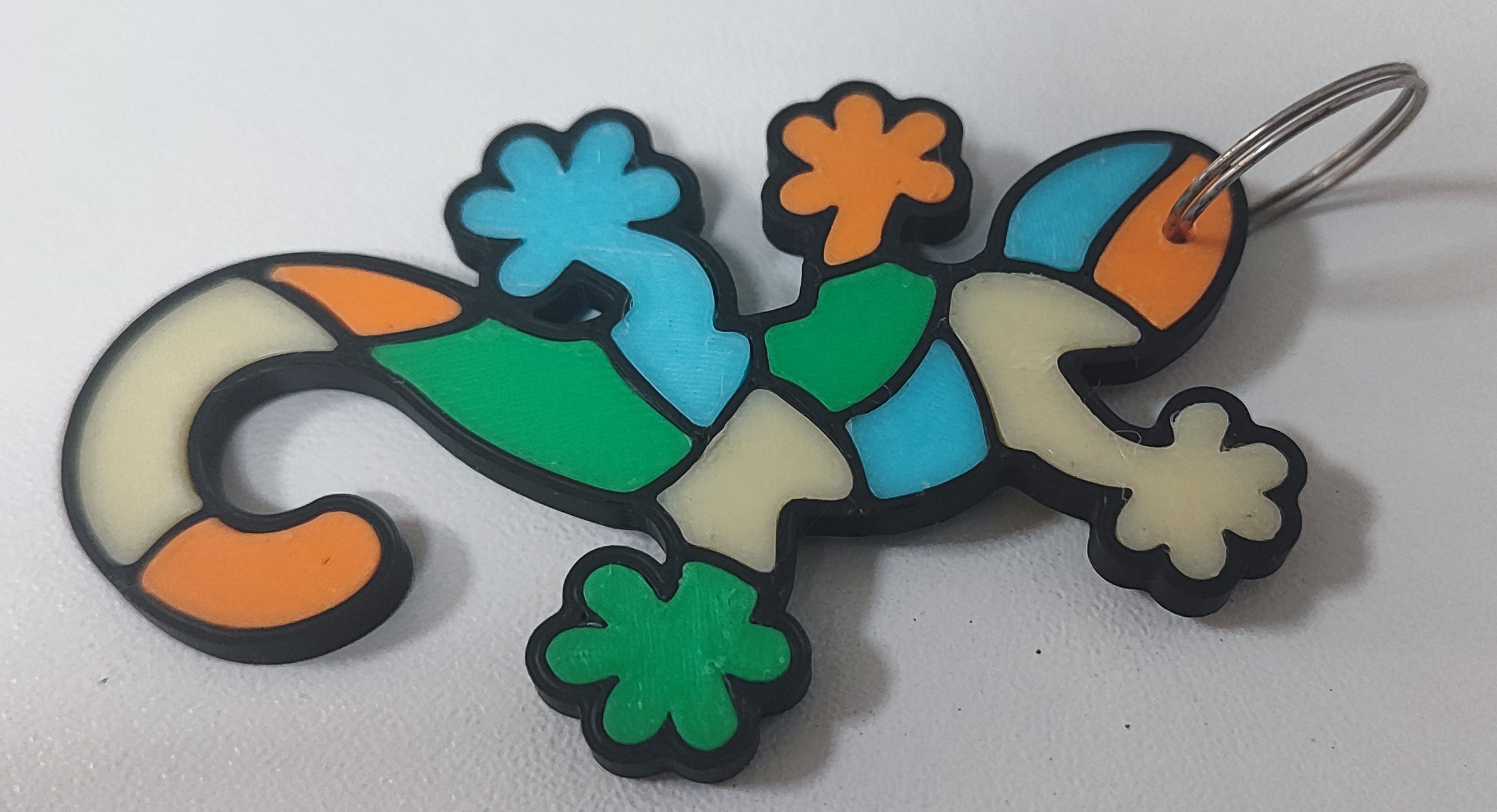 Gaudi Lizard keychain (NO AMS, NO GLUE) — miniatura 4
