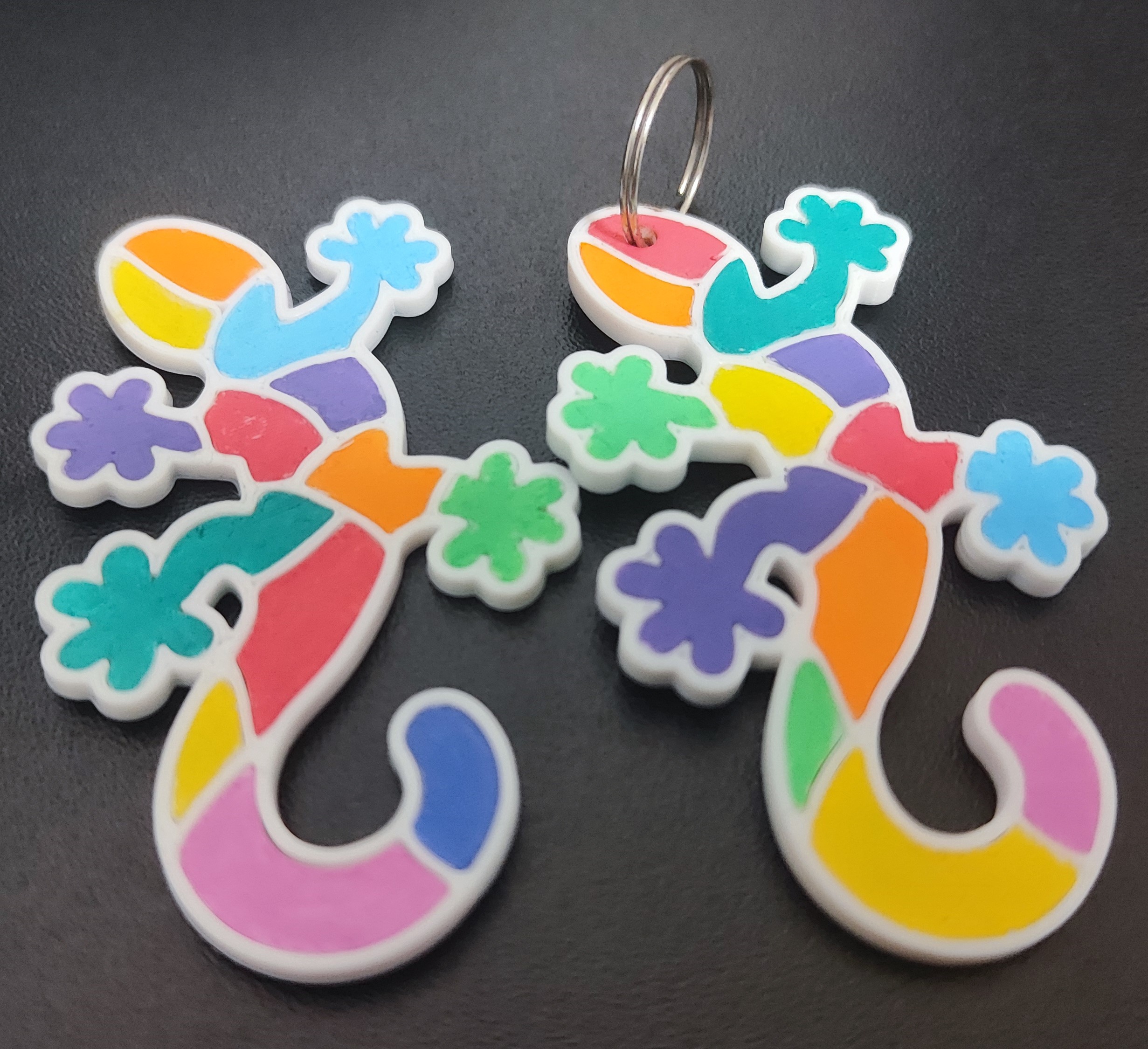 Gaudi Lizard keychain (NO AMS, NO GLUE) — miniatura 3