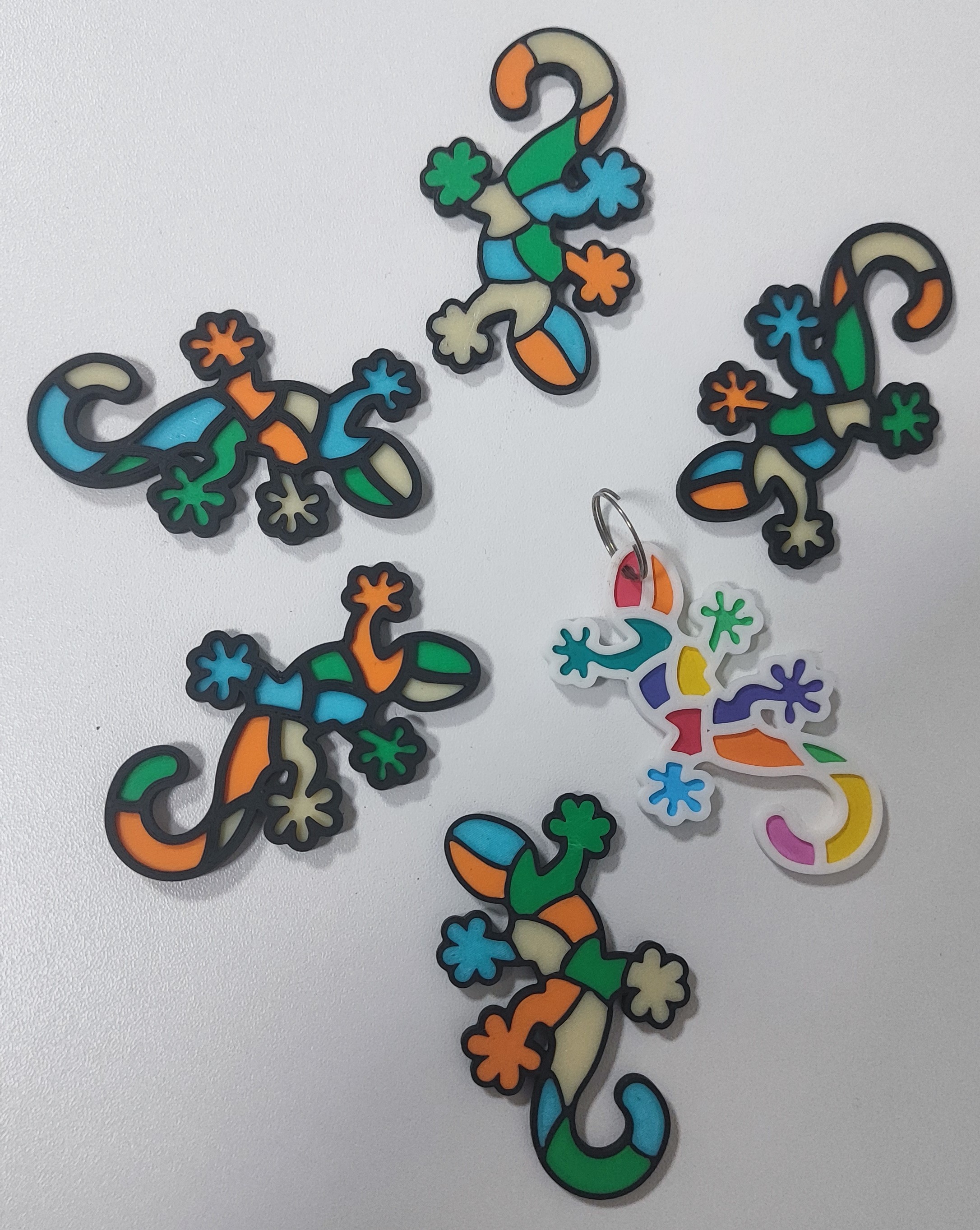 Gaudi Lizard keychain (NO AMS, NO GLUE) — miniatura 2