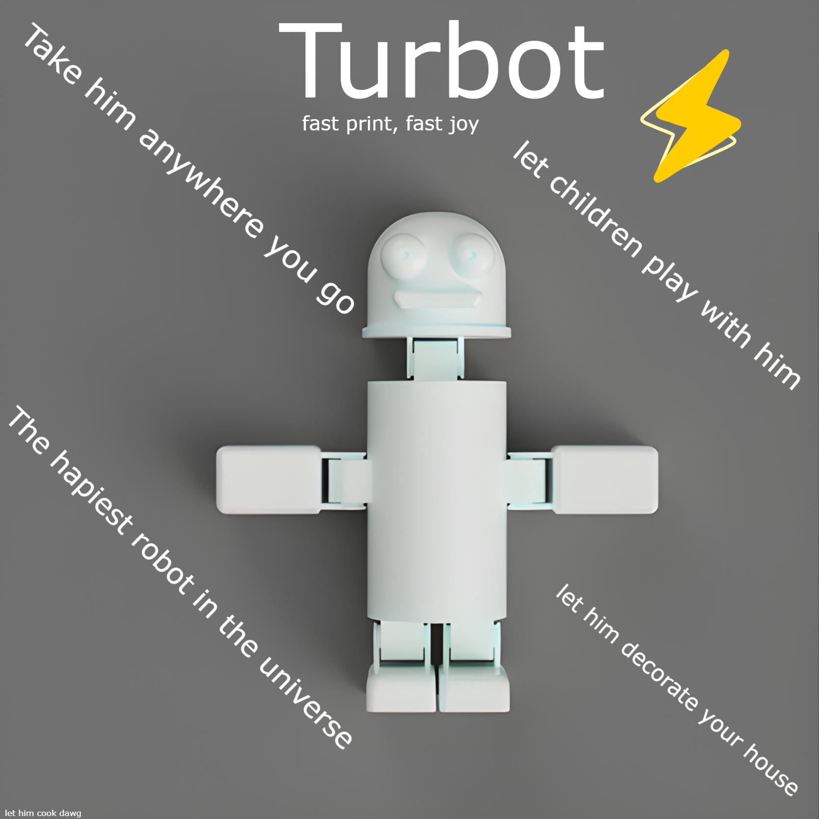 Turbot - fidget toy robot
